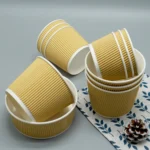 Fashion Big Straight Ripple Wall Food Grade Kraft Pizza Bowl with Moisture Proof PP Lids - Image 5