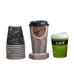 300ml Ripple Wall Coffee to Go Paper Cups - Imagen 3