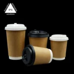 Double Walled Coffee Paper Cups Double Wall Teacup Bubble Tea Paper Cup Accept with Lids Good Quality Take Away Food Grade White - Image 5