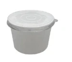 PLA Coating Take Away 8oz Paper Soup Bowl with Lid