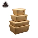 Bio-Black Compostable Kraft Paper Takeaway Food Box | Eco-Friendly Disposable Packaging - Image 3