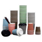 300ml Ripple Wall Coffee to Go Paper Cups - Image 2