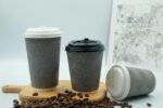 500ml Triple Wave Wall Ripple Biodegradable Coffee Cup with Lid | Zeroleakcup - Image 3