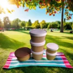 Ripple Greaseproof Paper Bowl with Board Lid for Pizza Snack Pet Food-Durable Eco-friendly Disposable Bowl Combo - Image 3