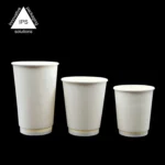 Double Walled Coffee Paper Cups Double Wall Teacup Bubble Tea Paper Cup Accept with Lids Good Quality Take Away Food Grade White - Image 3