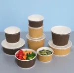 New Size 850ml Take Out Disposal Paper Bowl Craft Paper High Standard Greaseproof - Image 3