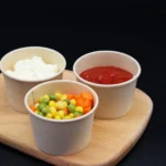 2oz 3.5oz 5oz Disposable Paper Sauce Portion Cup with Lid - Imagen 2