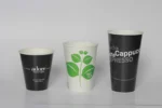 Tree Free Plastic Free Bamboo Paper Cup for Hot Drinks with Lids - Image 3
