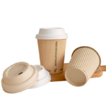 300ml Ripple Wall Coffee to Go Paper Cups - Image 4
