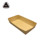 Disposable Paper Hot Dog Tray Rigid Boxes Loaf Bread Packaging Sausage Snack Biodegradable Corn Hot Dog Packaging Coated Paper - Image 2