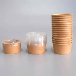 Fibre Disposal Paper Cups Eco Friendly Bamboo Pe Coated/pla Coated /aqueous Coated Plastic Free Food Grade Paper Disposable - Image 2