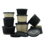 Zeroleak Paper Bowl Cake Packaging Corrugated Paper Cupcake Paper for Street Free Design Single Wall and Ripple Wall Black