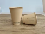 Aqueous Coating Plastic Free Kraft Take Out Hot Coffee Paper Cup 8oz - Image 2