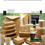 Disposal Corrugated Paper Food Container Accept Eco Friendly Fast Food Paper Kraft Paper Private Printing Cake Packaging CN;FUJ