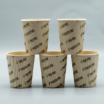 Double Wall Paper Cup Matching Ps Lids and CPLA Lids Disposal Hot Drinks Take Away Bamboo Eco Friendly Customized Tea Cup Accept - Image 3