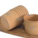 Zeroleak Paper Bowl Cake Packaging Corrugated Paper Cupcake Paper for Street Free Design Single Wall and Ripple Wall Black – Image 4