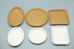 Sturdy Disposal  Water Based Coating  Triple Layer Corrugated  Paper Plates Oil Resistance - Imagen 3