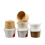 2oz 3.5oz 5oz Disposable Paper Sauce Portion Cup with Lid