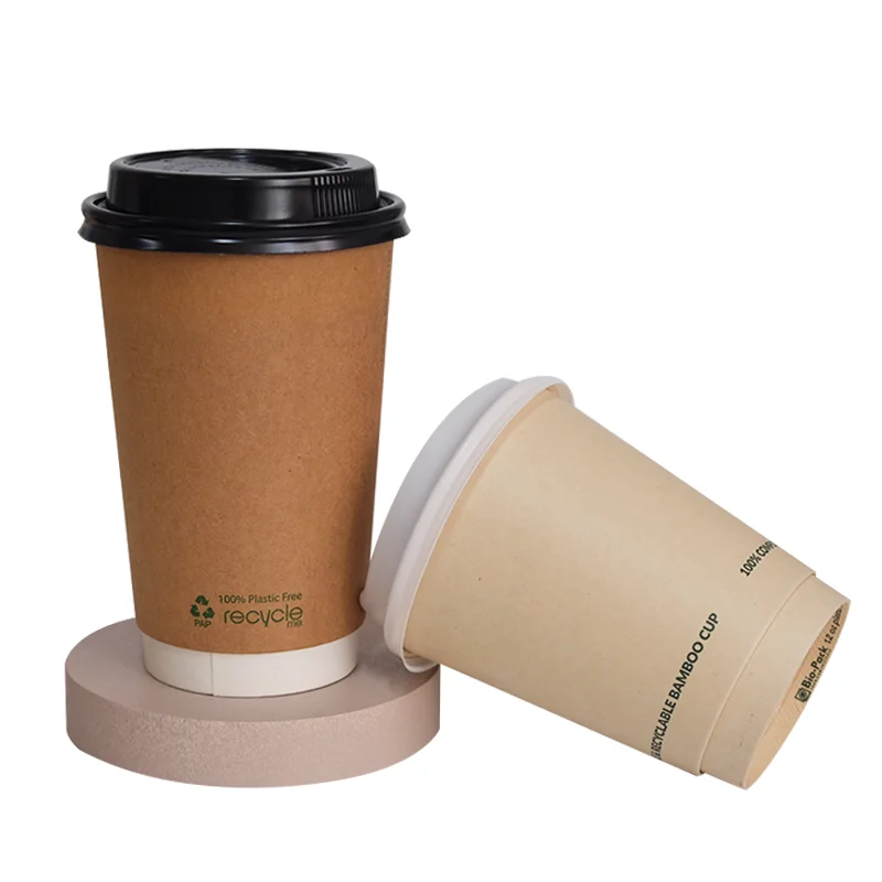 Ha59c6d5153f14142b47ec05aa72fc17f3.webp Custom Logo Printed Disposable Double Wall Paper Cup with Lids for Hot Coffee Drinks Embossed Design - Image 1
