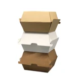 Top Selling Eco Friendly  Disposal Corrugated Paper Clamshell Dinner Hotdog Food Box