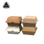 Top Selling Eco Friendly  Disposal Corrugated Paper Clamshell Dinner Hotdog Food Box - Image 5