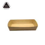 Disposable Paper Hot Dog Tray Rigid Boxes Loaf Bread Packaging Sausage Snack Biodegradable Corn Hot Dog Packaging Coated Paper - Image 3