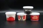 2oz 3.5oz 5oz Disposable Paper Sauce Portion Cup with Lid - Imagen 3