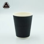 Triple Wall Ripple Paper Cup for Coffee | Eco-Friendly Disposable Coffee Cup - Image 3