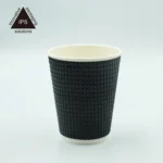 Triple Wall Puncate Ripple Disposal Paper Cup for Coffee - Image 3