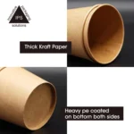 Free Disposal Take Out Kraft Paper Bowl Aquous Coating Plastic with Plastic Lids Top Diameter 220mm Craft Paper Disposable - Image 5