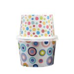 Ice Cream Cup Double Wall Paper with Lids Customized Good Quality Disposable Paper Containers for Cake Cake Bowl Drink Cup - 画像 (5)