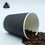 Triple Wall Ripple Paper Cup for Coffee | Eco-Friendly Disposable Coffee Cup - Image 5