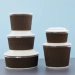 New Size 850ml Take Out Disposal Paper Bowl Craft Paper High Standard Greaseproof - Image 2